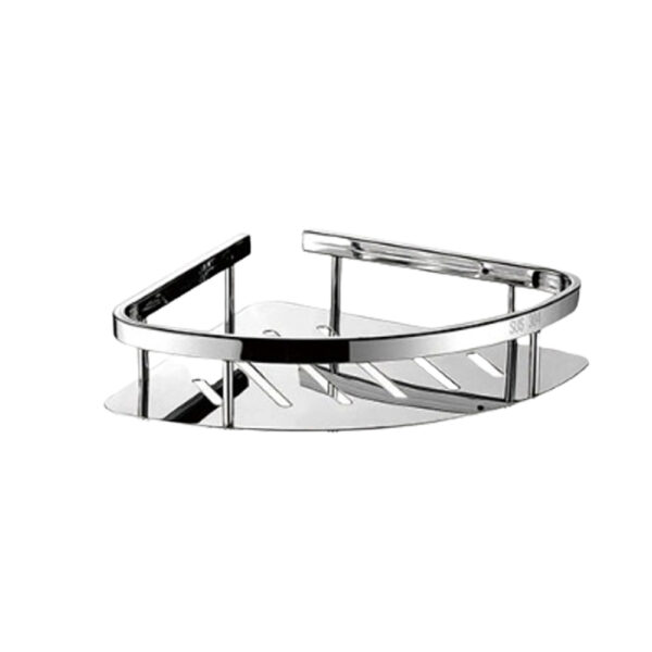 Single Corner Shelf – Sleek bathroom shelf for optimal corner space utilization.