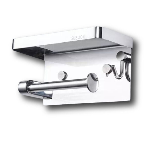 Box Paper Holder – Compact and stylish tissue holder for organized bathroom storage.