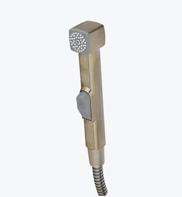 Push Shower with bronze finish for bathroom,