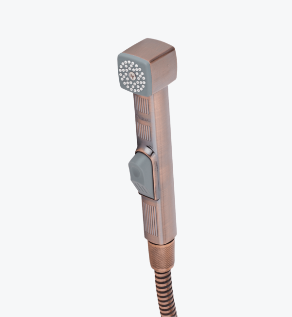 Push Shower in Red Bronze Finish for Bathroom, 2-Year Guarantee