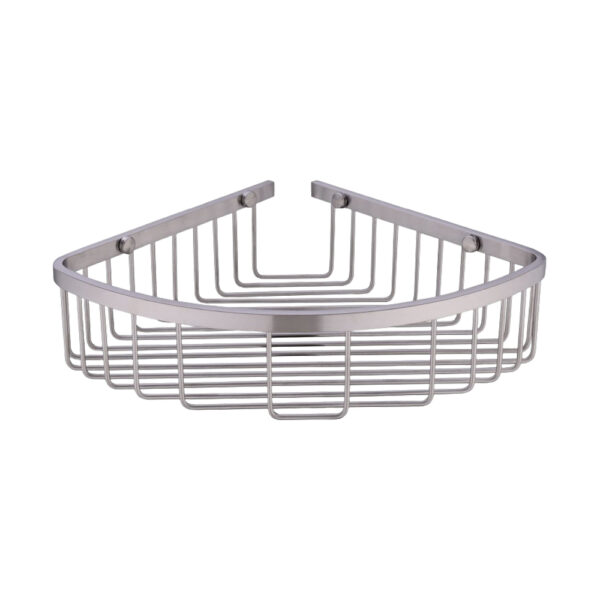 Single Corner Shelf – Compact bathroom corner shelf for streamlined storage.