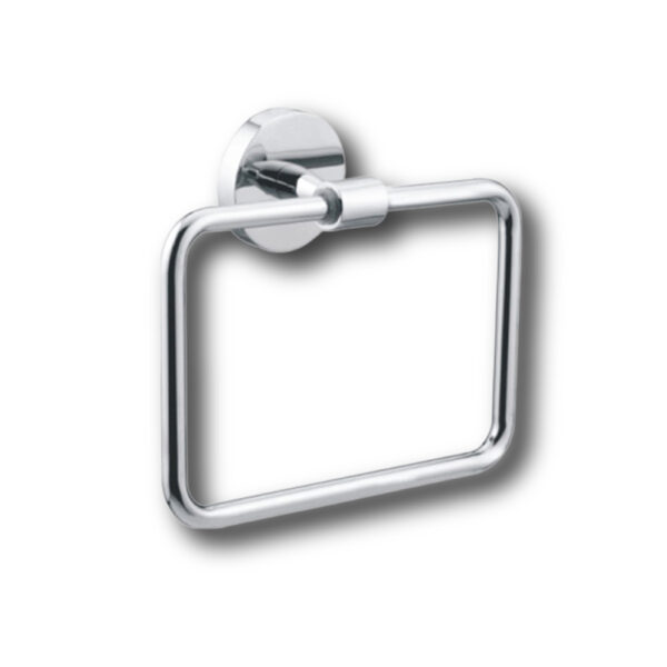 Square Ring Towel Rail – Modern towel rail with a sleek square ring design for stylish bathrooms.